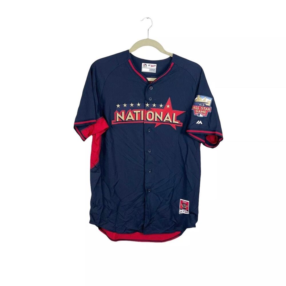 NWT‎ Majestic MLB 2014 National League Authentic All Star Cool Base Jersey 48